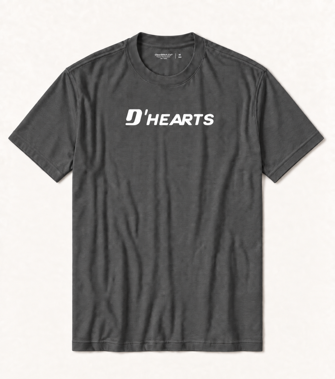 D'HEARTS unisex tee in Dark Gray