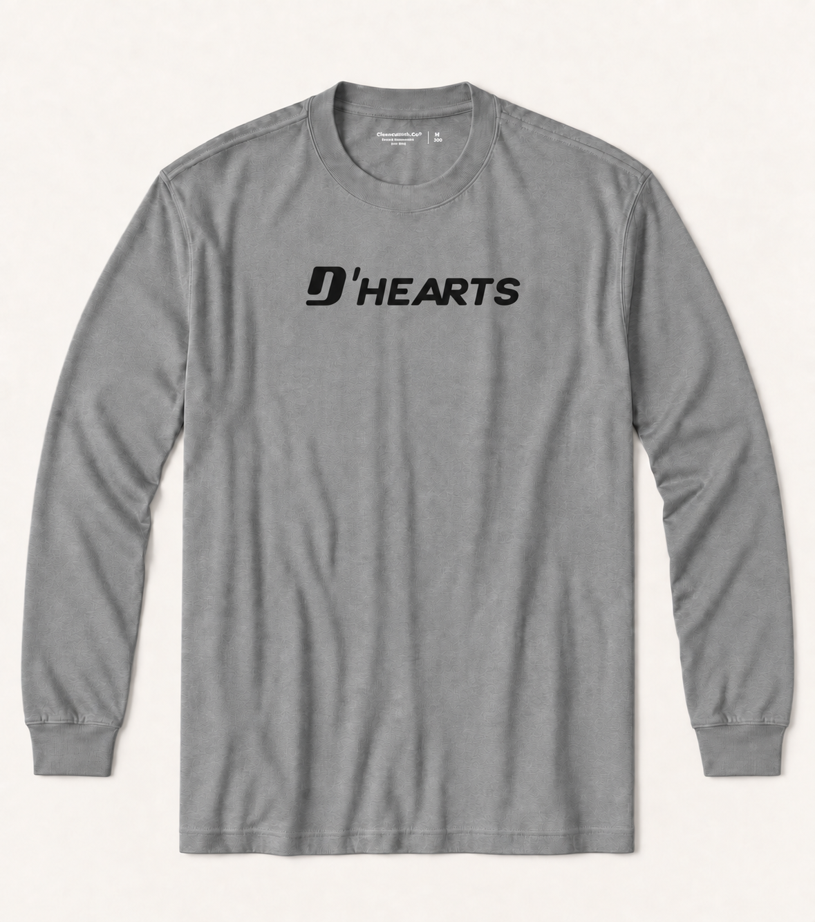 D'HEARTS unisex long sleeve in Gray